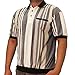 LD Sport Vertical Striped Short Sleeve Banded Bottom Shirt 6091-455BT