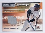 2002 Fleer Genuine Leaders Game Used Jersey Barry Bonds San Francisco Giants