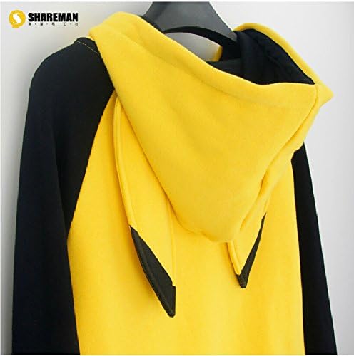 Pikachu Pokemon Cosplay Costume Jacket Coat Top M