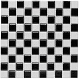 Checker Black and White 11 1/2 X 11 1/2 Inch Porcelain Floor & Wall Tile (10 Pcs/9.2 Sq. Ft. Per Case, Ships for $1)