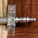Crown Stair Rod Finials Satin Nickel