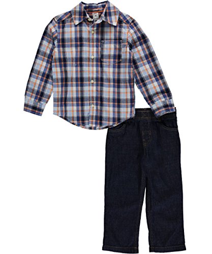 Carter's 2 Piece Plaid Top Set 249g113, Navy/Red/White