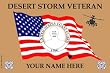 Veteran Coast Guard Desert Storm Small House Flag