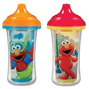 Munchkin 2 Count Sesame Street Click Lock Insulated Sippy Cup, 9 Ounce