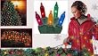 4' x 6' Multi Mini Net Style Christmas Lights - Green Wire