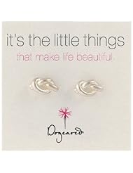 Dogeared "Its The Little Things" Love Knot Earrings