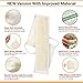 Wission Exfoliating Loofah Back Scrubber for Shower for Men and Women and Body Glove Plus User Manual Included (white set of 2)