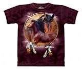 Horse Shield T-Shirt 100% Cotton Short Sleeve Shirt