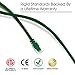 GearIT Cat 6 Ethernet Cable (20-Pack 1 Foot) Cat6 Network Patch, 10Gbps, RJ45, Snagless Cord, Gold-Plated Connectors, Internet for PC, TV, Tablet, Router, Printer, Servers, IT Data Center - Green