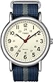Timex Unisex T2N654 Weekender Watch with Blue and Gray Nylon Strap