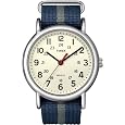 Timex Men's T2N654KW Weekender Blue and Gray Slip Through Strap Watch