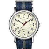 Timex Men's T2N654KW Weekender Blue and Gray Slip Through Strap Watch