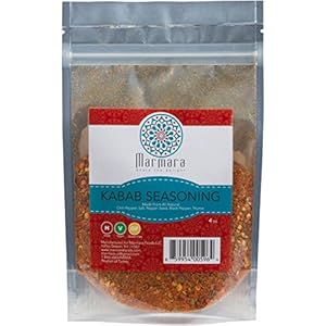 Marmara Mediterranean All Natural, No Preservatives, Pure Seasoning Mixes for Chicken, Lamb, Beef, Fish for Use in Stews, Soups, BBQ and Salads (Marmara Kabab Seasoning 2-pack *4 Ounce Each)