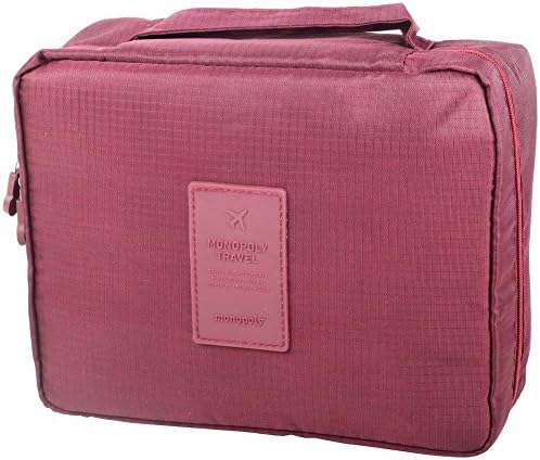 Glittermall Portable Space Saving PouchTravel Camping Hiking Toiletry Hanging Makeup Cosmetics Wash Bag Case Organizer Holder for Men/Women