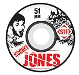 Bones Wheels Pro Street Tech Formula Skateboard Wheel Set (51mm, Rodney Jones)