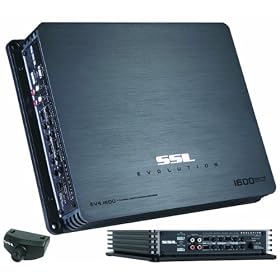 SSL EV4.1600 EVOLUTION 1600W, 4 Channel MOSFET Amplifier with Remote Subwoofer Level Control by 
