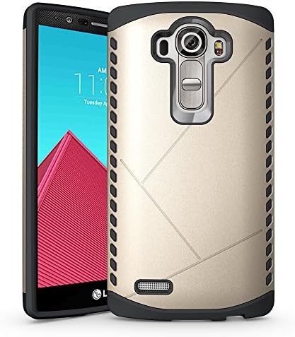 LG G4 Case,X-Master® [2in1 Hybrid Dual Layer] Armor Defender Case For LG G4.[Scratch Resistant] [Shock Proof] (Gold)
