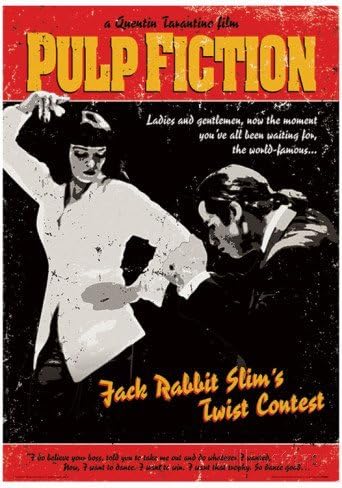 Pulp Fiction Twist Contest Movie Poster Custom Wall Sticker Home Decorative Art Poster Print 20 X 30 Inch