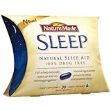 Nature Made Liquid Softgel Sleep Natural Sleep Aid, 30-Count