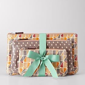 Fossil Key-Per Triple Pouch