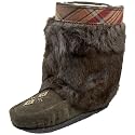 Manitobah Mukluks Women's Half Muk With Tartan Trim Slip On Boot