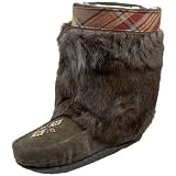Manitobah Mukluks Women's Half Muk With Tartan Trim Slip On Boot