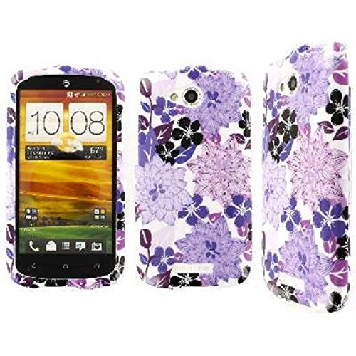 HTC One VX Case, EMPIRE Full Coverage Morning Lilac Garden Purple Flower Case for HTC One VX