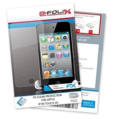 atFoliX FX-Clear Displayschutzfolie f�r Apple iPod touch 4G - Displayschutz kristallklar! H�chste Qualit�t - Made in Germany!