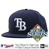 Tampa Bay Rays Authentic Game Performance 59FIFTY On-Field Cap w/2008 World Series Patch