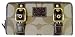 COACH ZOE SIGNATURE KHAKI MAHOGANY ACCORDIAN ZIP AROUND WALLET