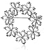 Jewelry : Sterling Silver Circle Flowers Brooch