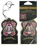 Christian Audigier Merchandise - Fire Love Skull With Roses Car Air Freshener
