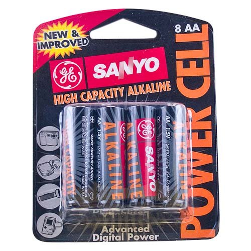 AA Battery Alkaline High Capacity 8 Pack