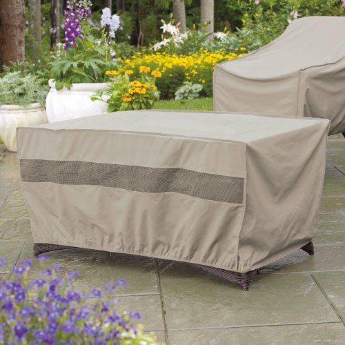Weather Wrap Wicker Coffee Table Cover