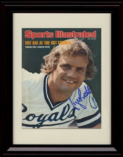 Framed George Brett Sports Illustrated Autograph Prints - 6/21/76