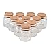 TAI DIAN 37x40x27mm 20ml Cute Glass Vials Glass Bottles with Corks Small Glass Jars Gift Bottles Factory Wholesale 50pcs (50, 20ml-37x40x27mm)