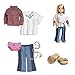 American Girl Julie Classic Meet Outfit with Shoes for 18