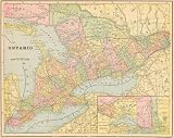 Cram 1899 Antique Map of Ontario