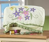 Best Price Floral Sewing Machine Cover W/ Green Checker Edge by Collections Etc