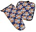 University of Illinois Fighting Illini Logo Oven Mitt Potholder Set for Kitchen Tailgating Barbecue or Outdoor Cooking POT HOLDER SET GIFT IDEA