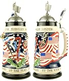History of the Flag German Beer Stein
