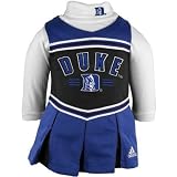 Toddler Duke Blue Devils 2piece Cheerleader Poly Jumper with Turtleneck