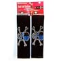 Blue Skull Pair Shoulder Seat Belt Pad Crystals Studded Rhinestone Car Truck SUV