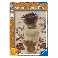 Ravensburger 19003 - Kaffee Stillleben - 1000 Teile Holzstruktur Puzzle