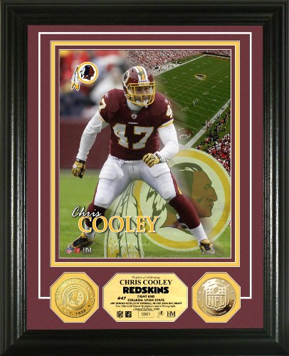 NFL Washington Redskins Chris Cooley 24KT Gold Coin Photo Mint