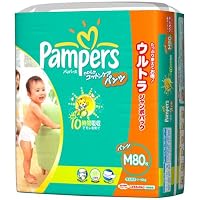 パンパース やわらかコットンケア パンツ M 80枚