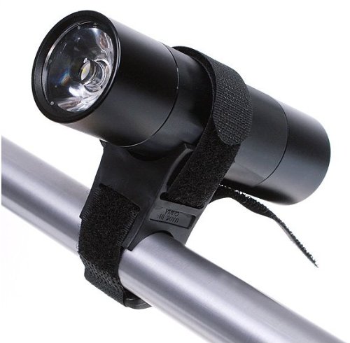 Sport Bicycle Bike Mini LED Flashlight Torch FM TF MP3 Music Speaker Black