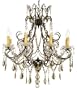 James R. Moder Charleston Teak Crystal 28" Wide Chandelier