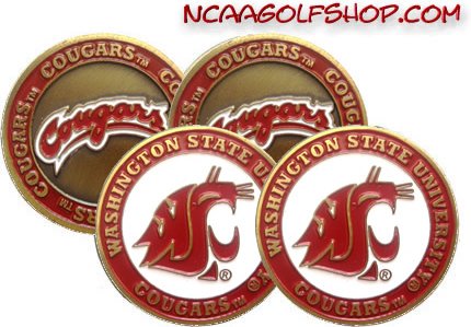 Washington State Cougars Golf Ball Markers