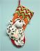 20" Orange & Red Plush Pet Dog Jingle Bell Christmas Stocking